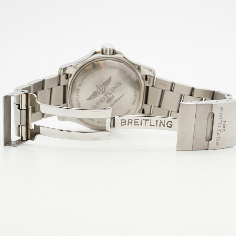 百年靈超級海洋44 A17367 黑色錶盤男士腕錶-4