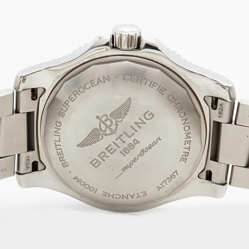 百年靈超級海洋44 A17367 黑色錶盤男士腕錶-5