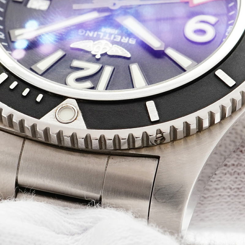 百年靈超級海洋44 A17367 黑色錶盤男士腕錶-7