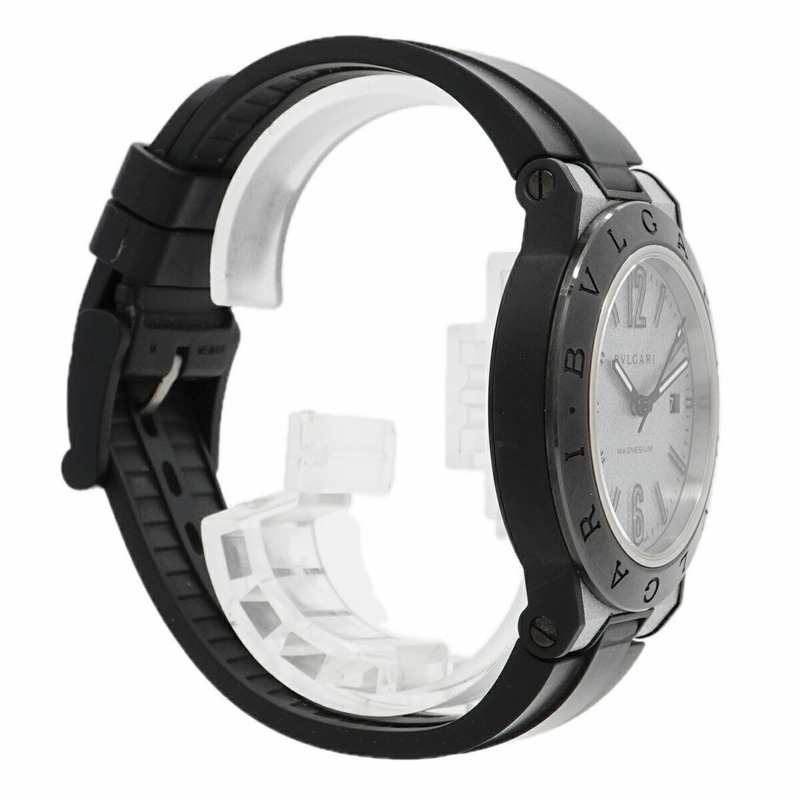 寶格麗 Diagono 鎂合金 DG41SMC 銀色錶盤男士腕錶-3