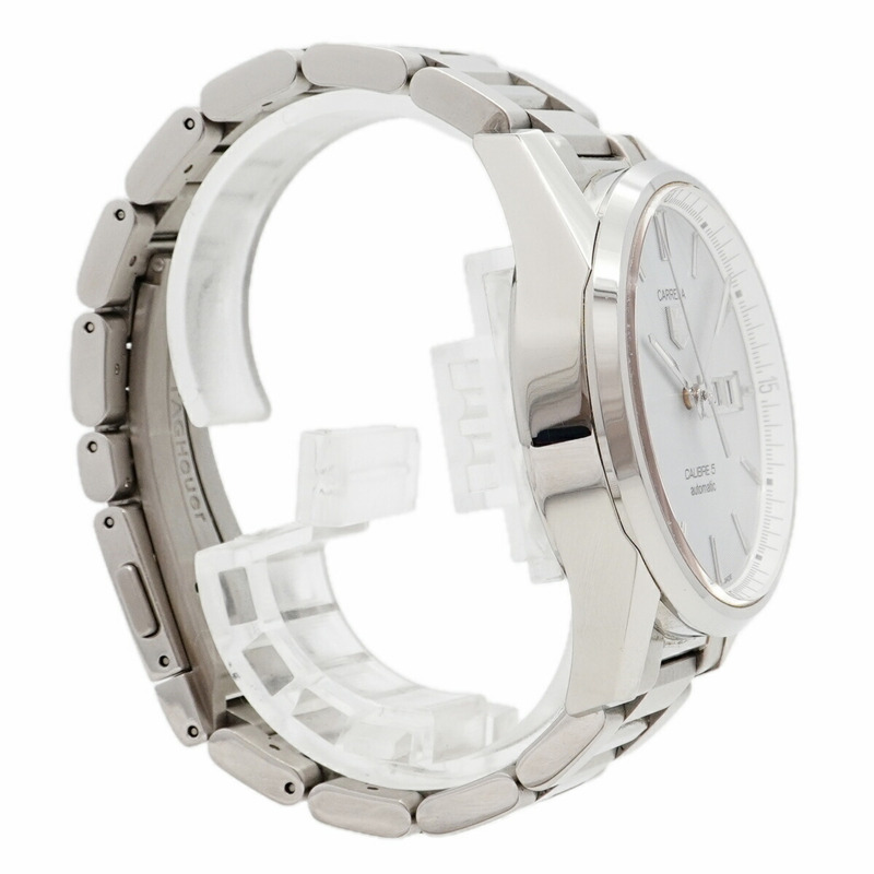 TAG Heuer 豪雅卡萊拉 WAR201B 銀色錶盤男士腕錶-3