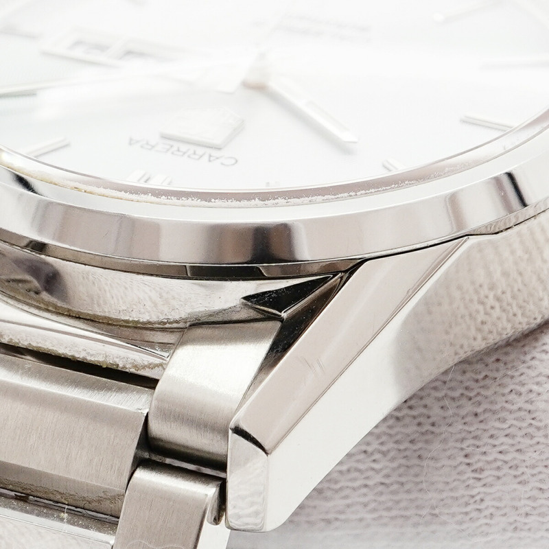 TAG Heuer 豪雅卡萊拉 WAR201B 銀色錶盤男士腕錶-7