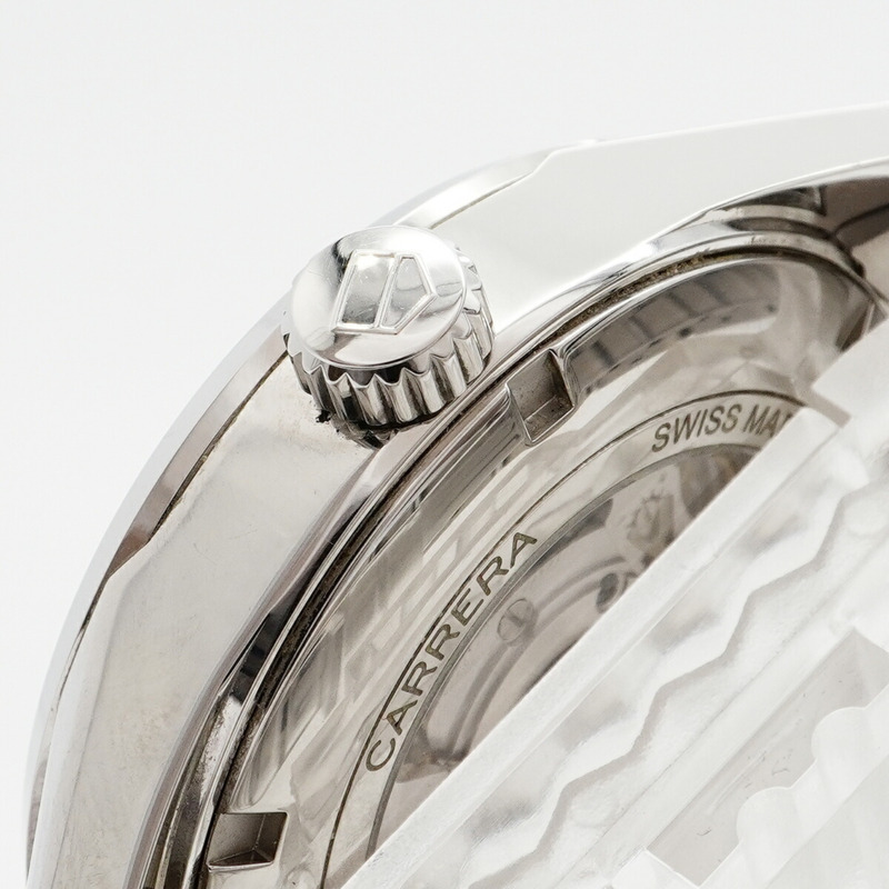 TAG Heuer 豪雅卡萊拉 WAR201B 銀色錶盤男士腕錶-9