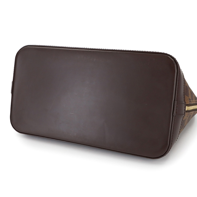 路易威登 Damier Alma PM 手提包,Ebene 皮革材質 (N51131),配棕色和金色五金配件-3