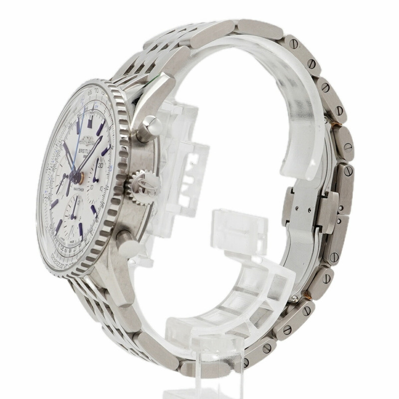 百年靈 Navitimer AB0139 銀色錶盤男士腕錶-2