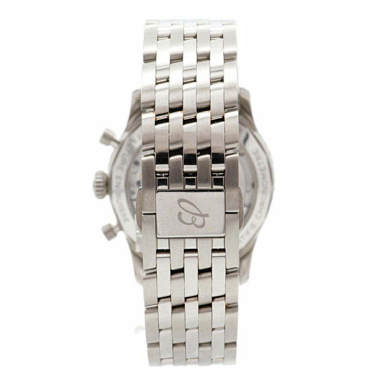 百年靈 Navitimer AB0139 銀色錶盤男士腕錶-7