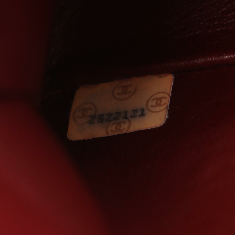 香奈兒 (CHANEL) Matelasse 雙蓋鏈條肩背包 A01113 羊皮黑色金色五金二手-4