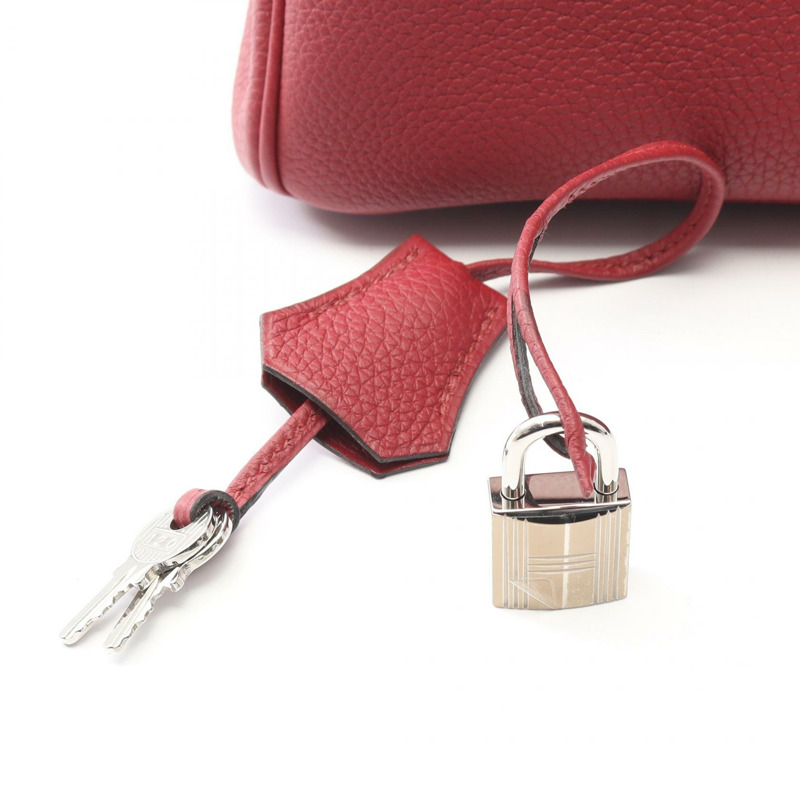 HERMES Birkin 30 手提包 A Togo 皮革 Rouge grenat 二手 SHW-5