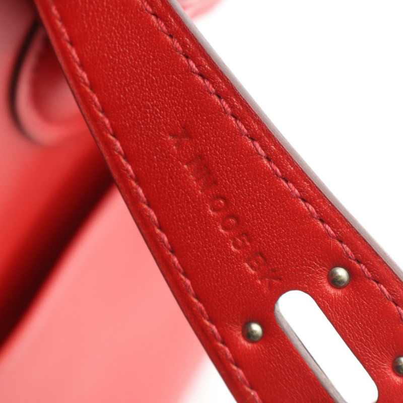 愛馬仕 Lindy 26 X Swift 皮革肩背包，Rouge tomate 色，二手，帶五金配件-4