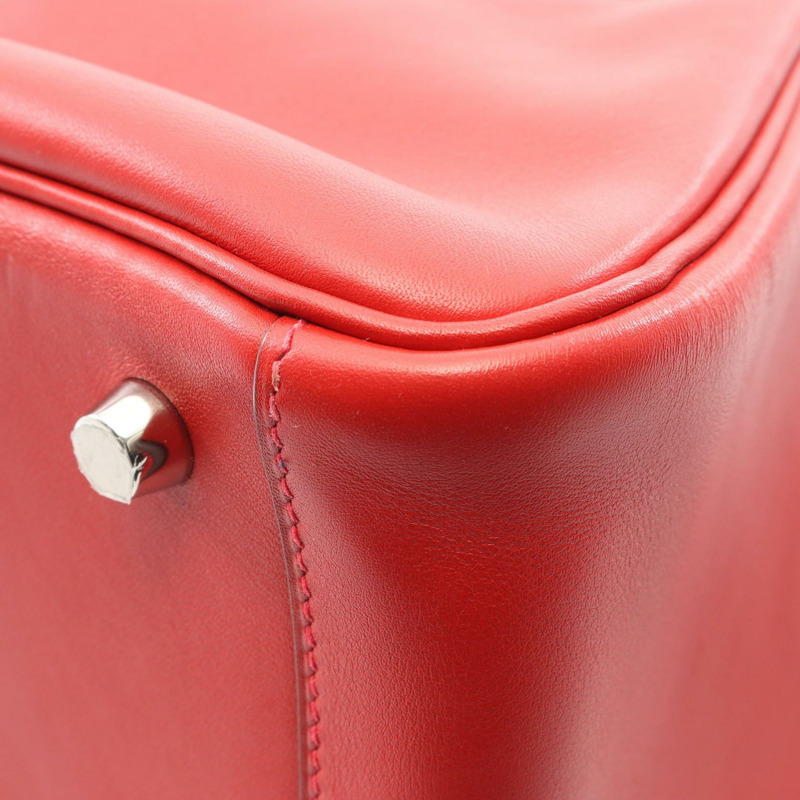 愛馬仕 Lindy 26 X Swift 皮革肩背包，Rouge tomate 色，二手，帶五金配件-6