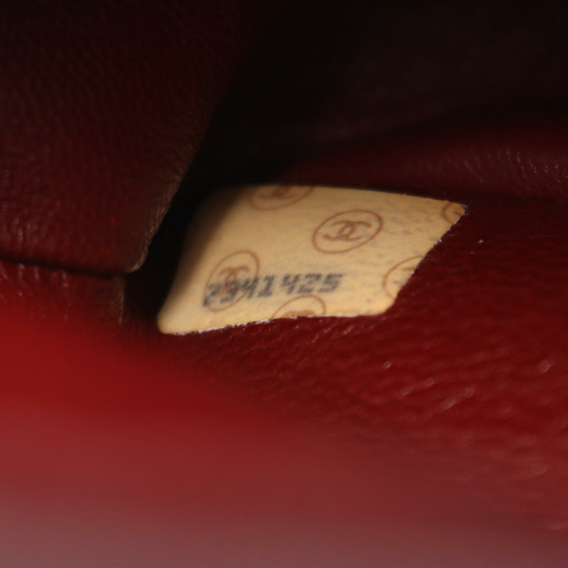 香奈兒 (CHANEL) Matelasse 雙蓋鏈條肩背包 A01113 羊皮黑色金色五金二手-4