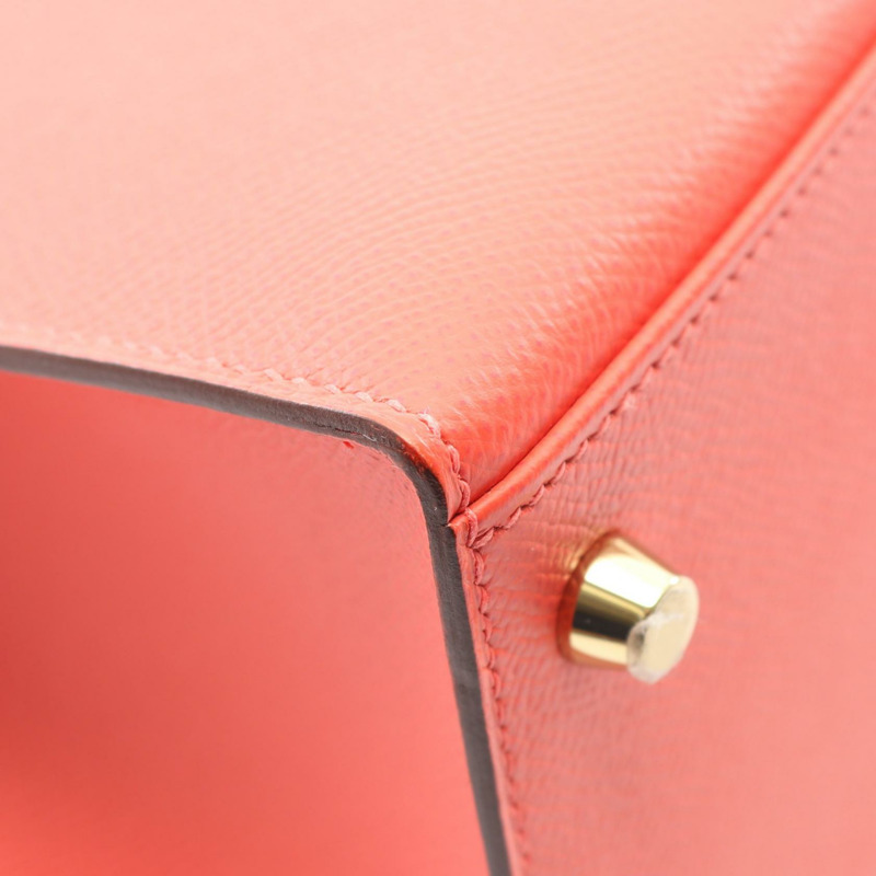愛馬仕 Kelly 28 單肩手提包，外側縫線 Epsom Rose jaipur，二手，金色五金-6