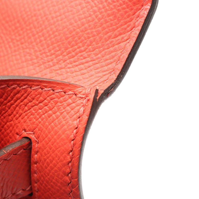 愛馬仕 Kelly 28 單肩手提包，外側縫線 Epsom Rose jaipur，二手，金色五金-7