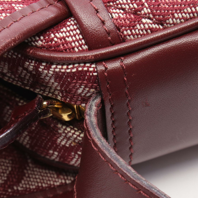 Dior Trotter 肩背包,帆布皮革,波爾多米色,二手女款-6