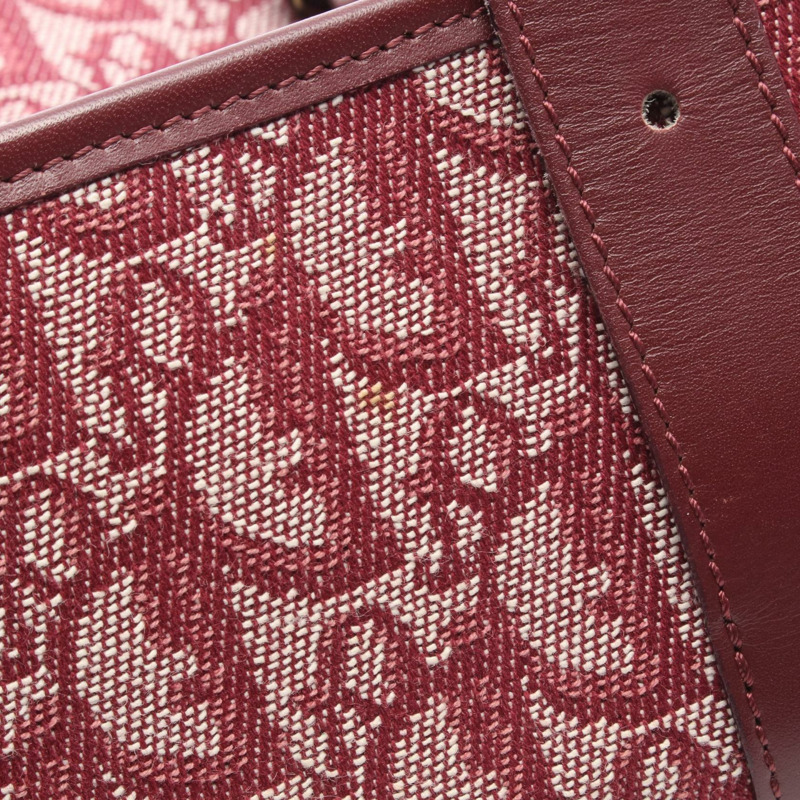 Dior Trotter 肩背包,帆布皮革,波爾多米色,二手女款-7