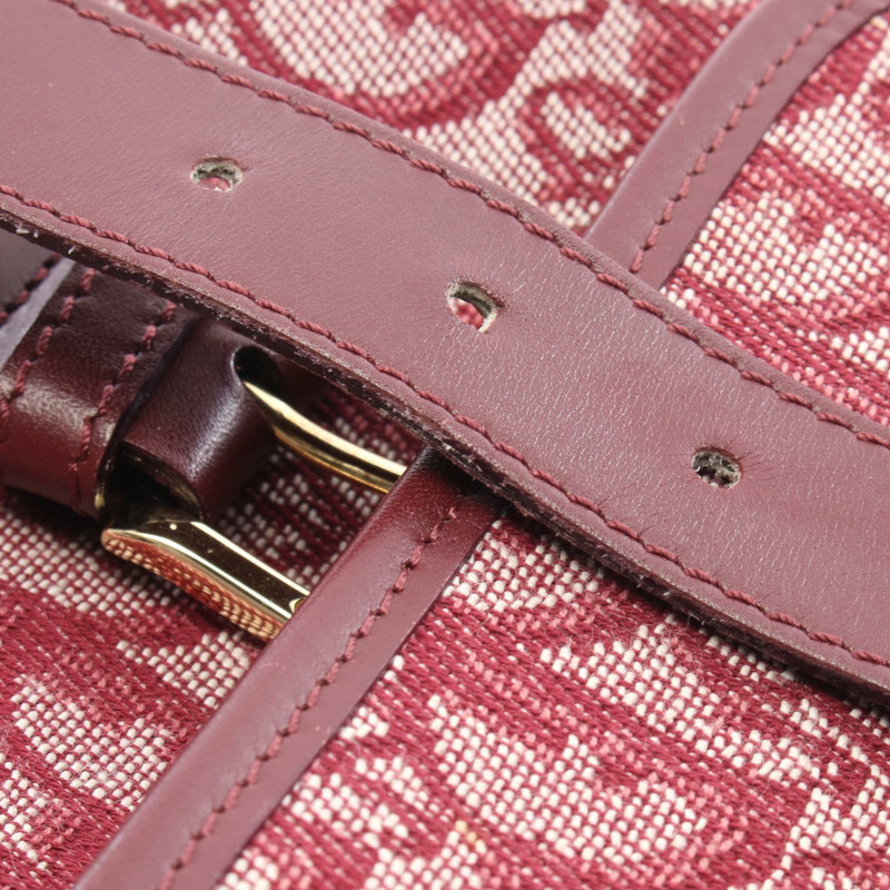 Dior Trotter 肩背包,帆布皮革,波爾多米色,二手女款-8