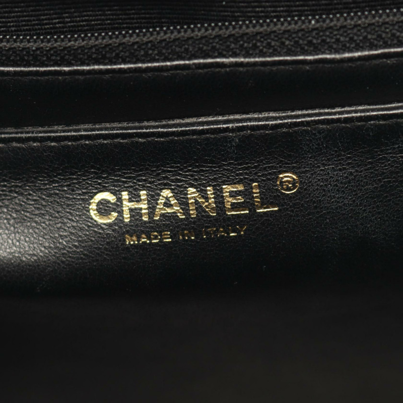 香奈兒 Matelasse 手提包 A12397 小牛皮 黑色 二手 金五金-3