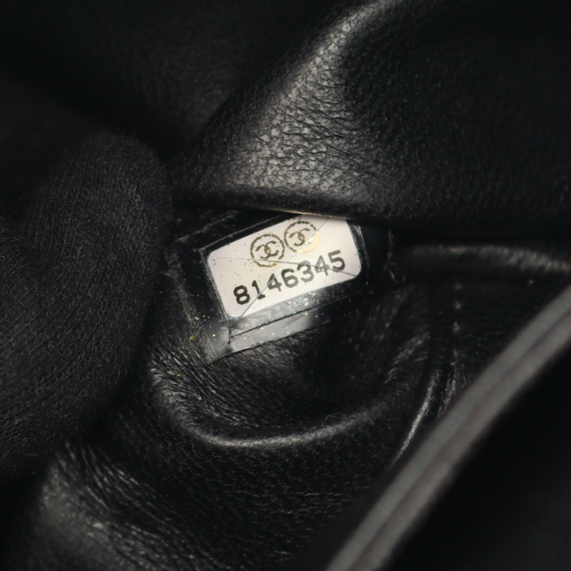 香奈兒 Matelasse 手提包 A12397 小牛皮 黑色 二手 金五金-4