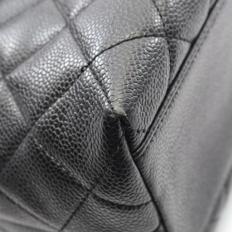 香奈兒 Matelasse 手提包 A12397 小牛皮 黑色 二手 金五金-6