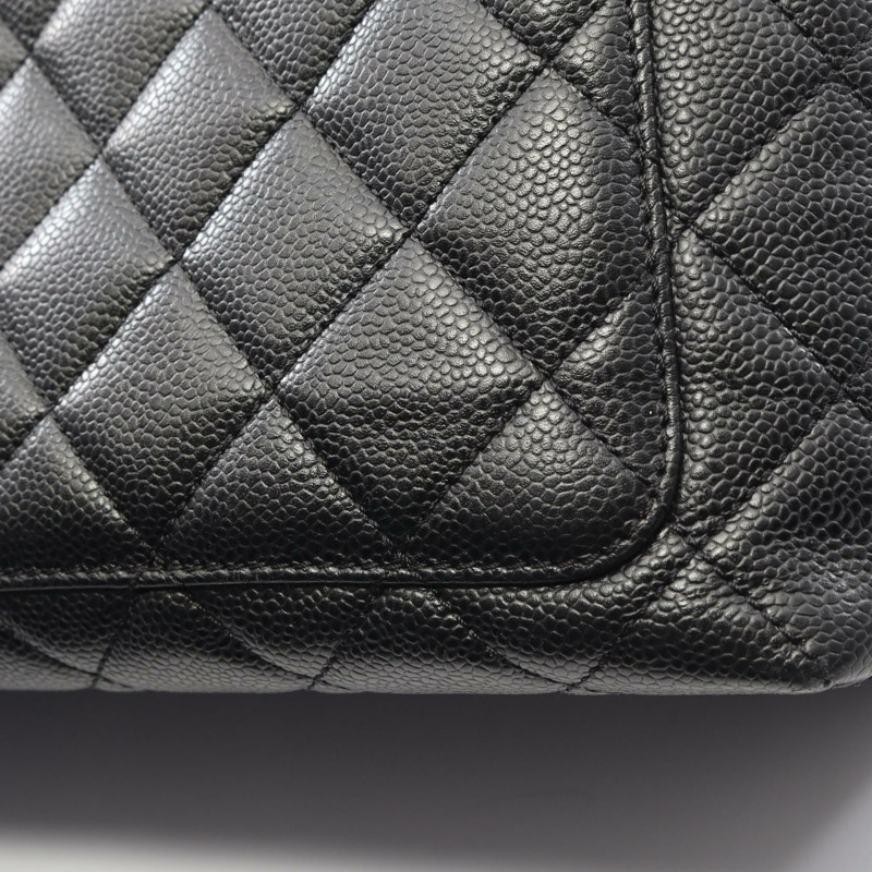 香奈兒 Matelasse 手提包 A12397 小牛皮 黑色 二手 金五金-8