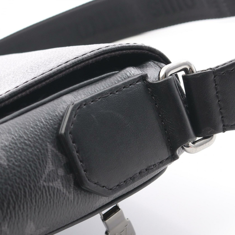 路易威登 District PM NV3 單肩包 M46255 Monogram Eclipse 黑色 二手 LV-10