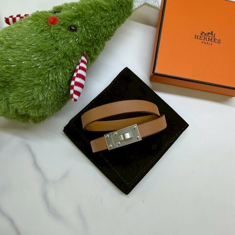 HERMES Kelly Men雙圈手環
