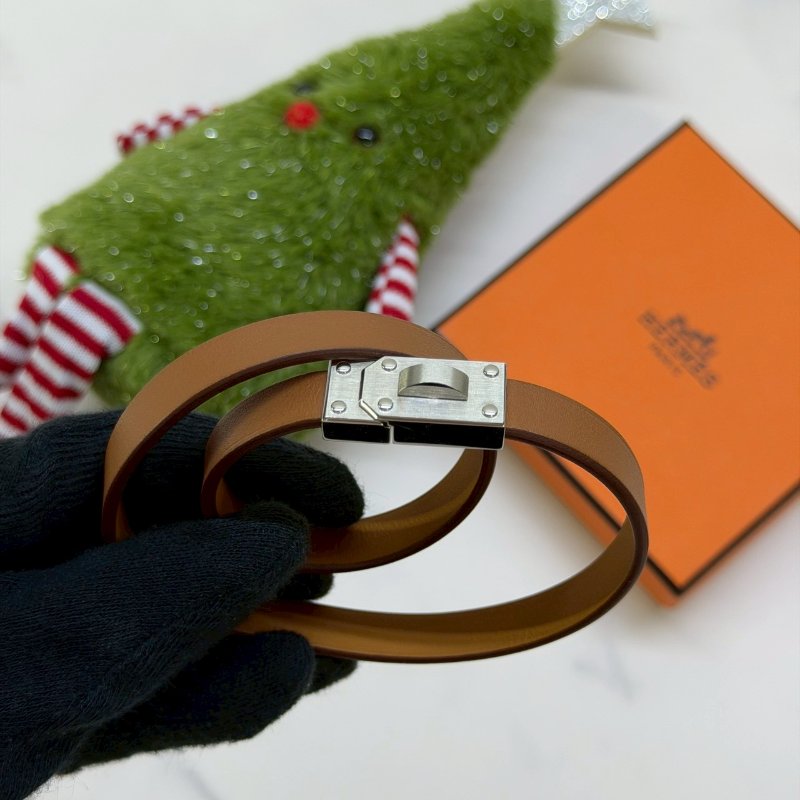 HERMES Kelly Men雙圈手環-1