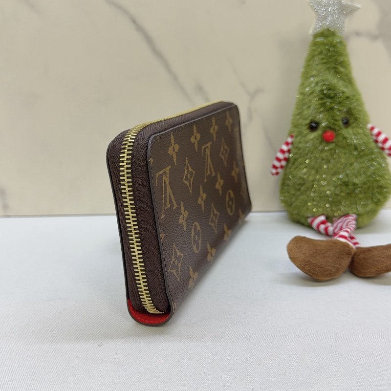 LV 老花拉鍊長夾-3