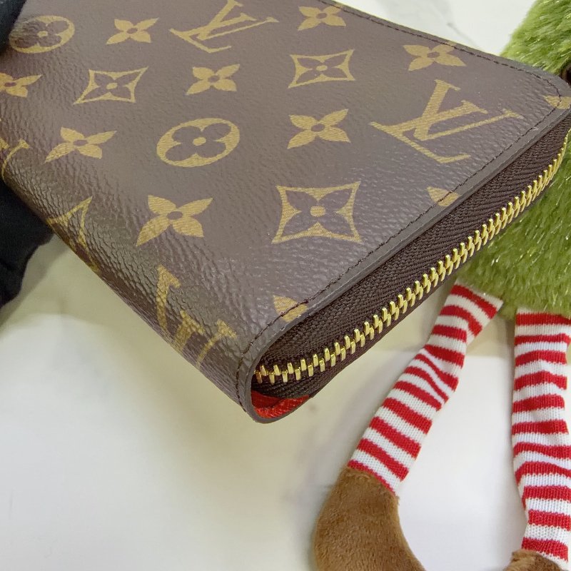 LV 老花拉鍊長夾-7