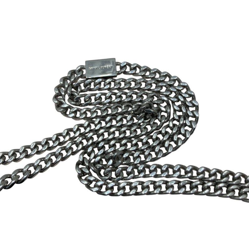 SAINT LAURENT 聖羅蘭 KATE 354119 黑色 鱷魚皮壓紋 鏈條 單肩包-19