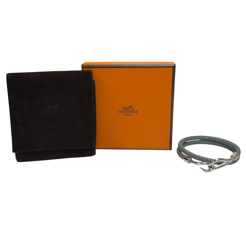 HERMES Jumbo H 織皮 雙圈手帶-1