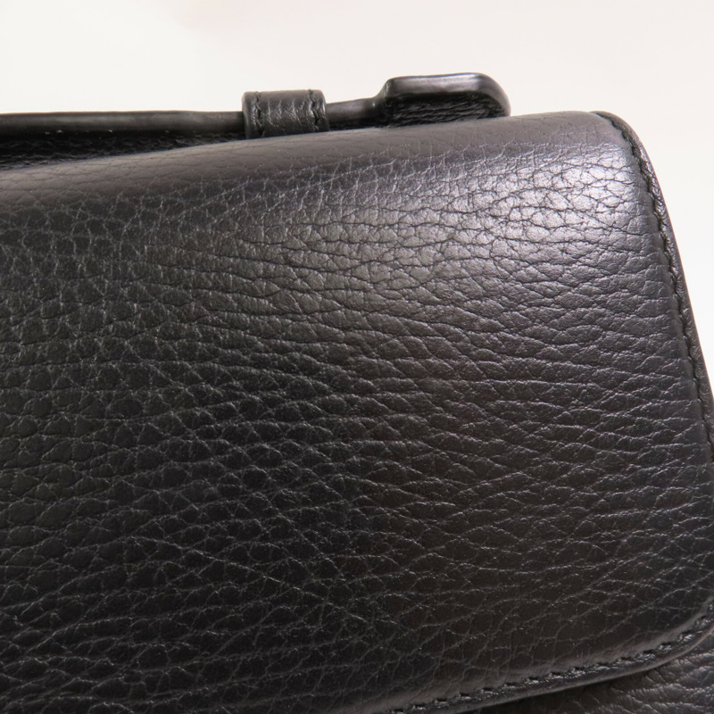 GUCCI 牛皮皮革Interlocking G Chain金扣手挽肩背兩用袋-4