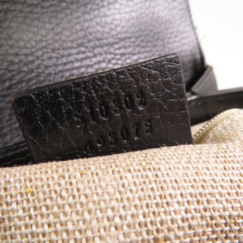 GUCCI 牛皮皮革Interlocking G Chain金扣手挽肩背兩用袋-13