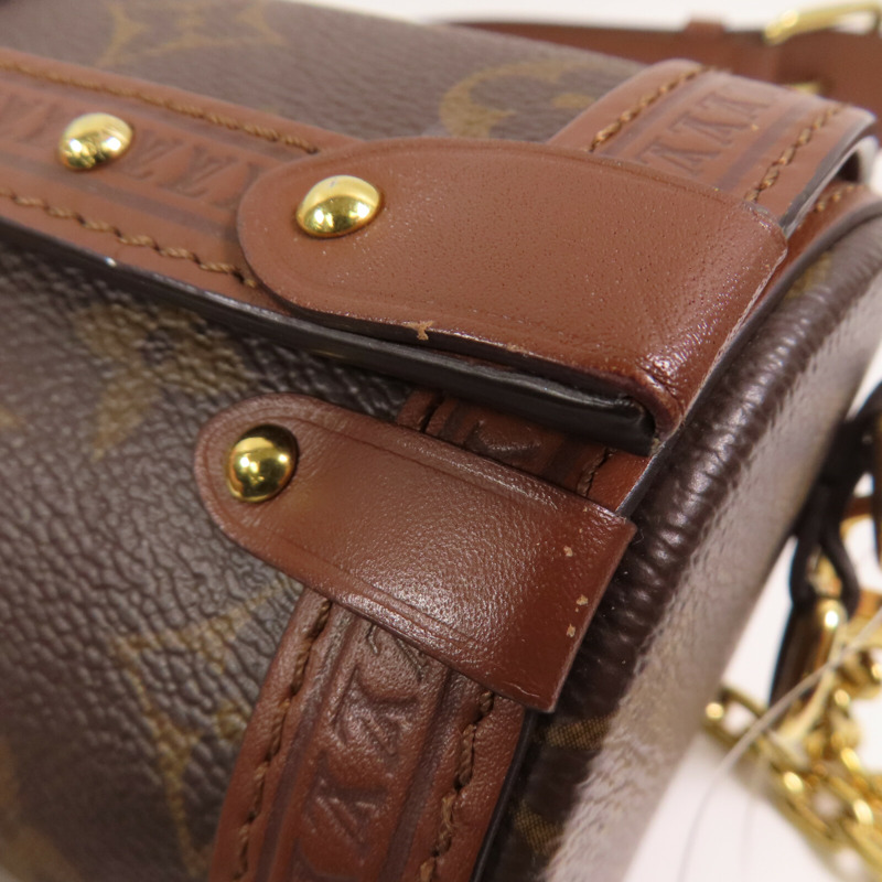 LOUIS VUITTON Monogram Papillon Trunk金扣手挽肩背兩用袋-7