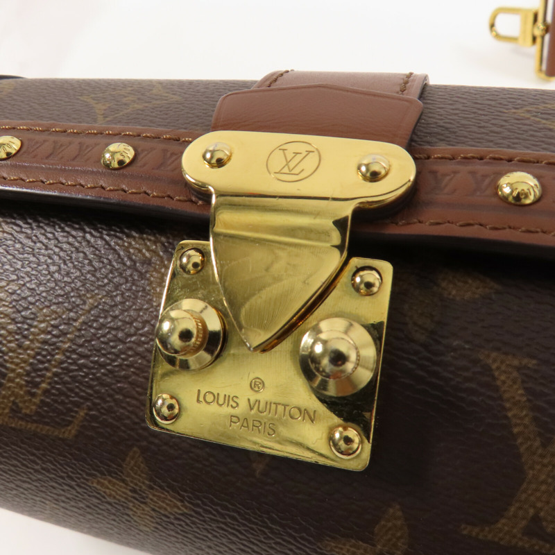 LOUIS VUITTON Monogram Papillon Trunk金扣手挽肩背兩用袋-8