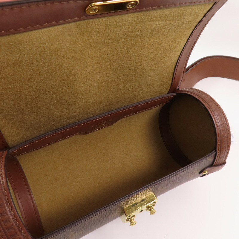 LOUIS VUITTON Monogram Papillon Trunk金扣手挽肩背兩用袋-9