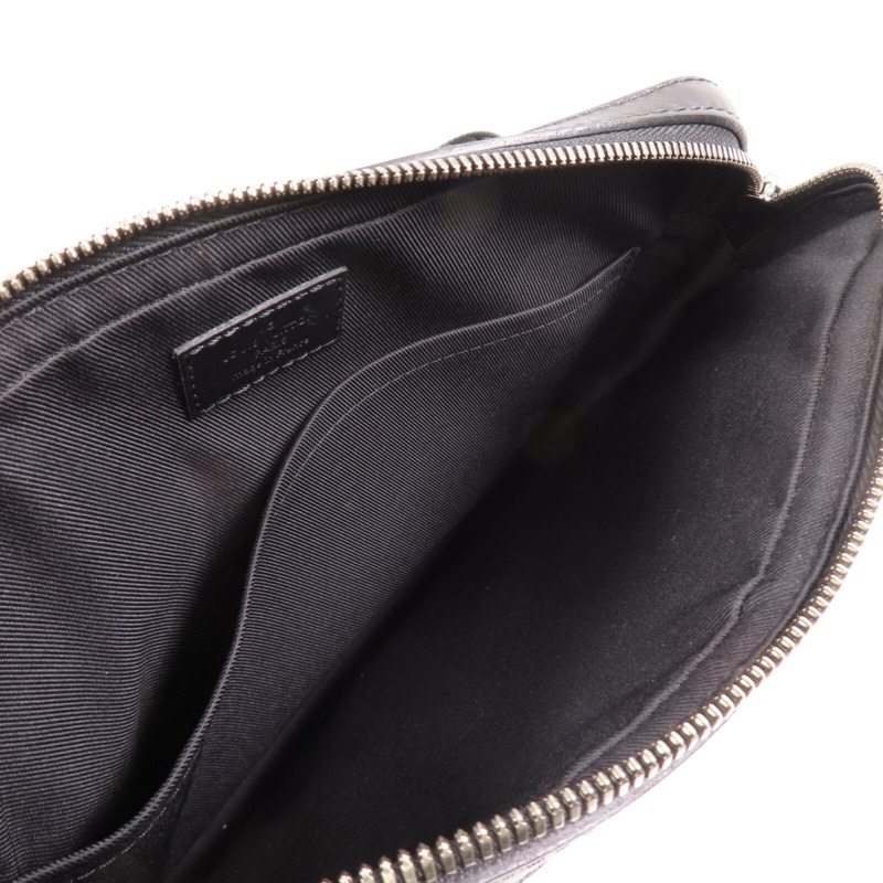 LOUIS VUITTON Monogram Eclipse Reverse Trio Messenger銀扣肩背袋灰色-14