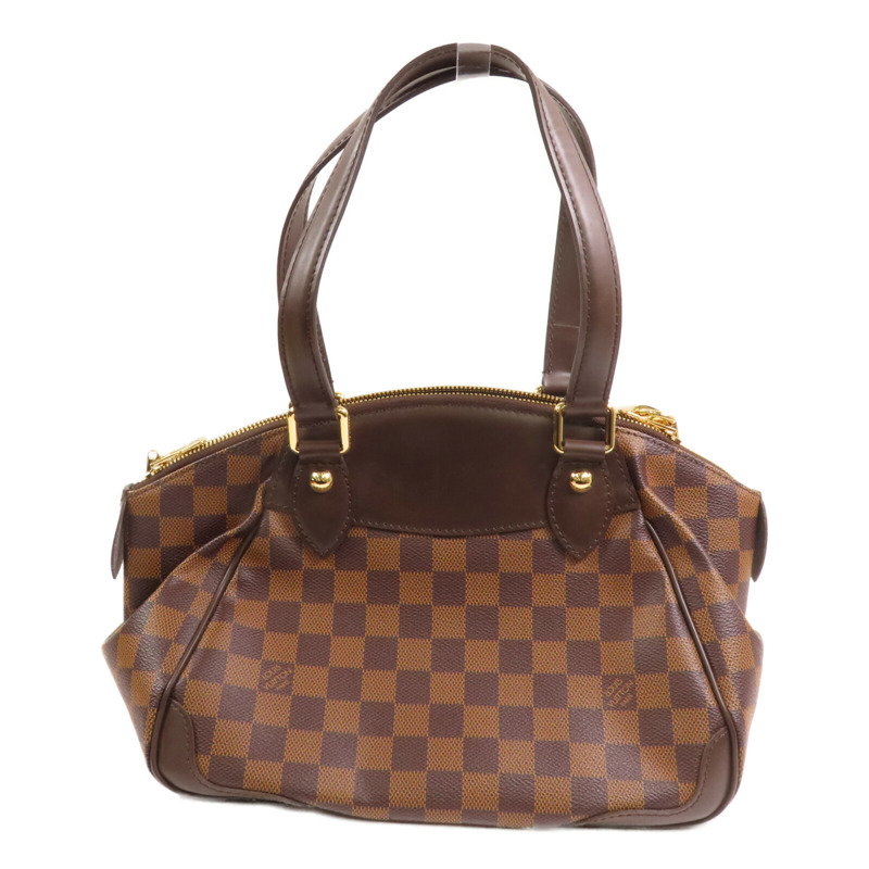LOUIS VUITTON Damier Ebene Verona PM金扣手挽袋-1
