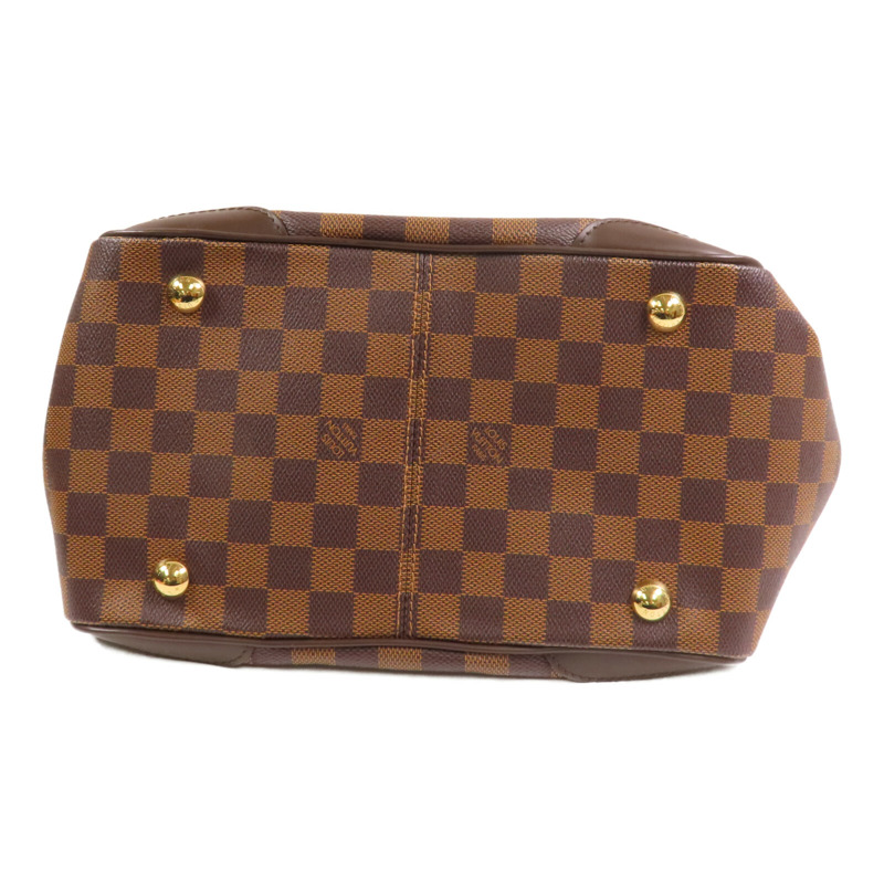 LOUIS VUITTON Damier Ebene Verona PM金扣手挽袋-3