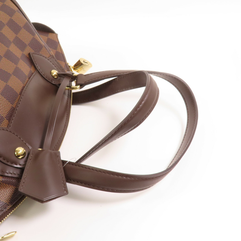 LOUIS VUITTON Damier Ebene Verona PM金扣手挽袋-4