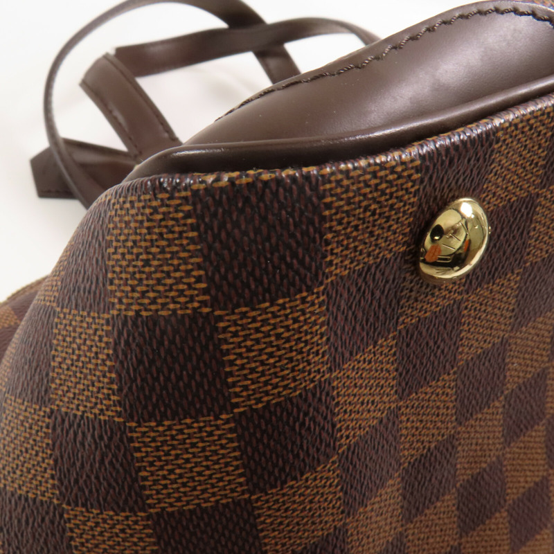 LOUIS VUITTON Damier Ebene Verona PM金扣手挽袋-8