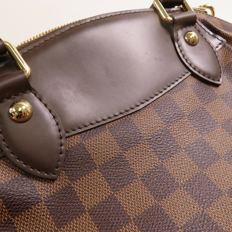 LOUIS VUITTON Damier Ebene Verona PM金扣手挽袋-9
