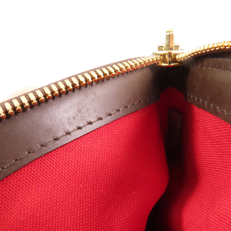 LOUIS VUITTON Damier Ebene Verona PM金扣手挽袋-17