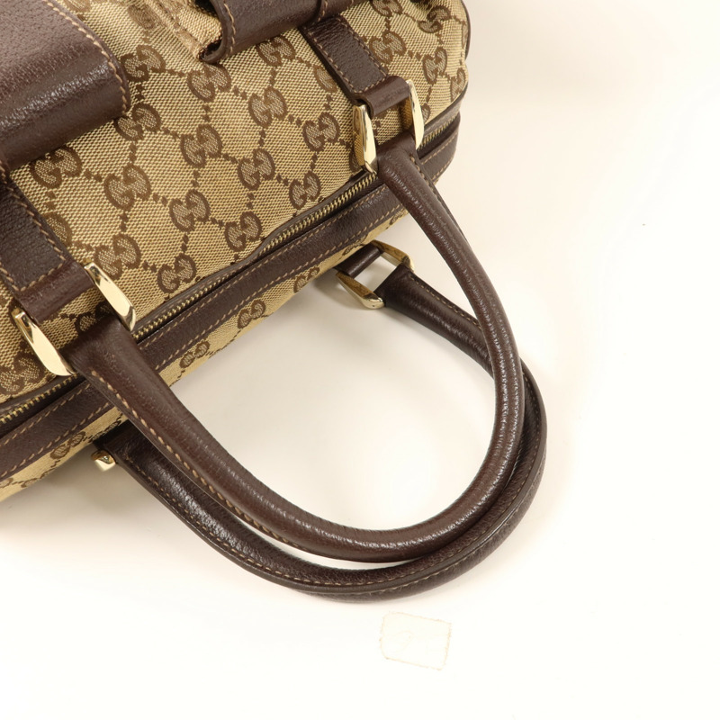 GUCCI 帆布Abbey Pocket Handbag金扣手挽袋-4