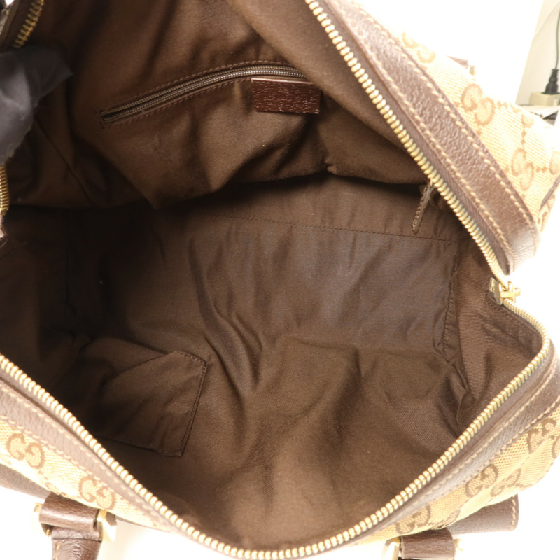 GUCCI 帆布Abbey Pocket Handbag金扣手挽袋-5