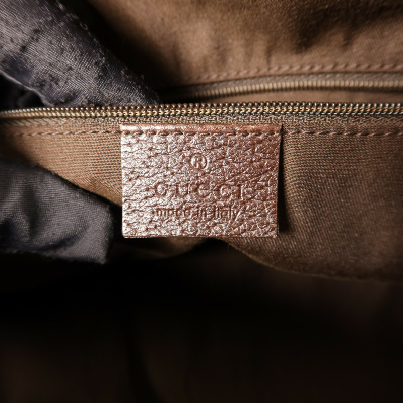 GUCCI 帆布Abbey Pocket Handbag金扣手挽袋-6