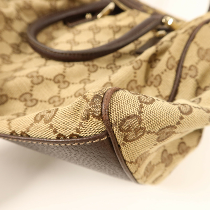 GUCCI 帆布Abbey Pocket Handbag金扣手挽袋-13