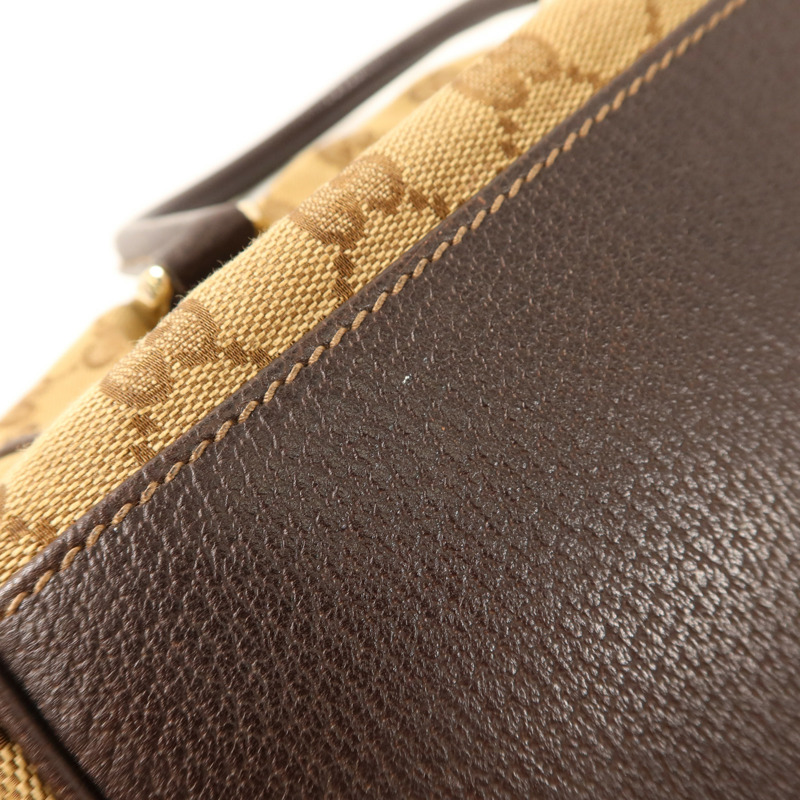 GUCCI 帆布Abbey Pocket Handbag金扣手挽袋-17