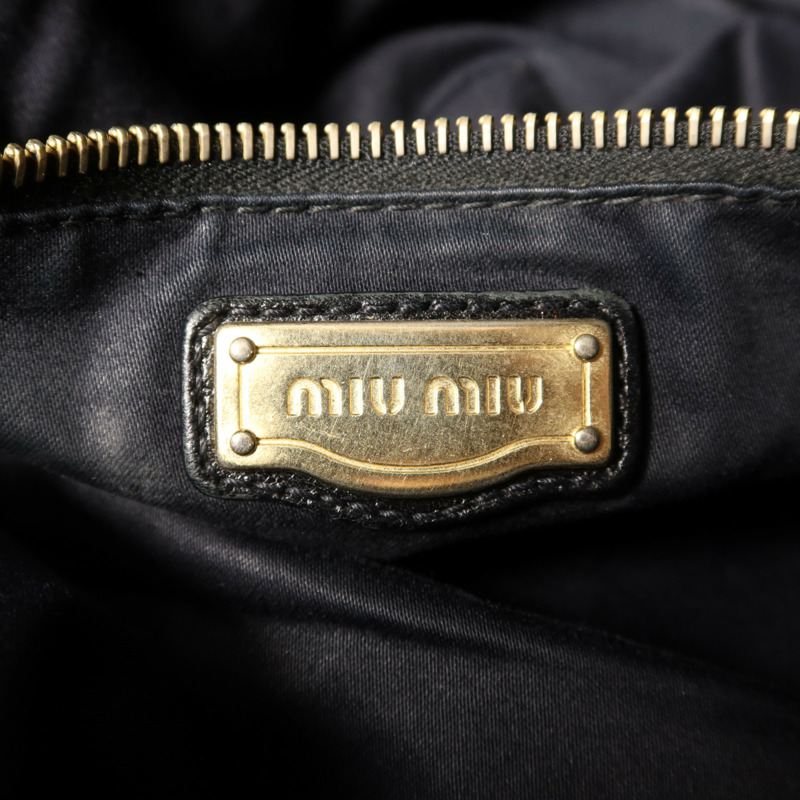 Miu Miu 牛皮皮革2 Way Shoulder Bag金扣手挽肩背兩用袋-6