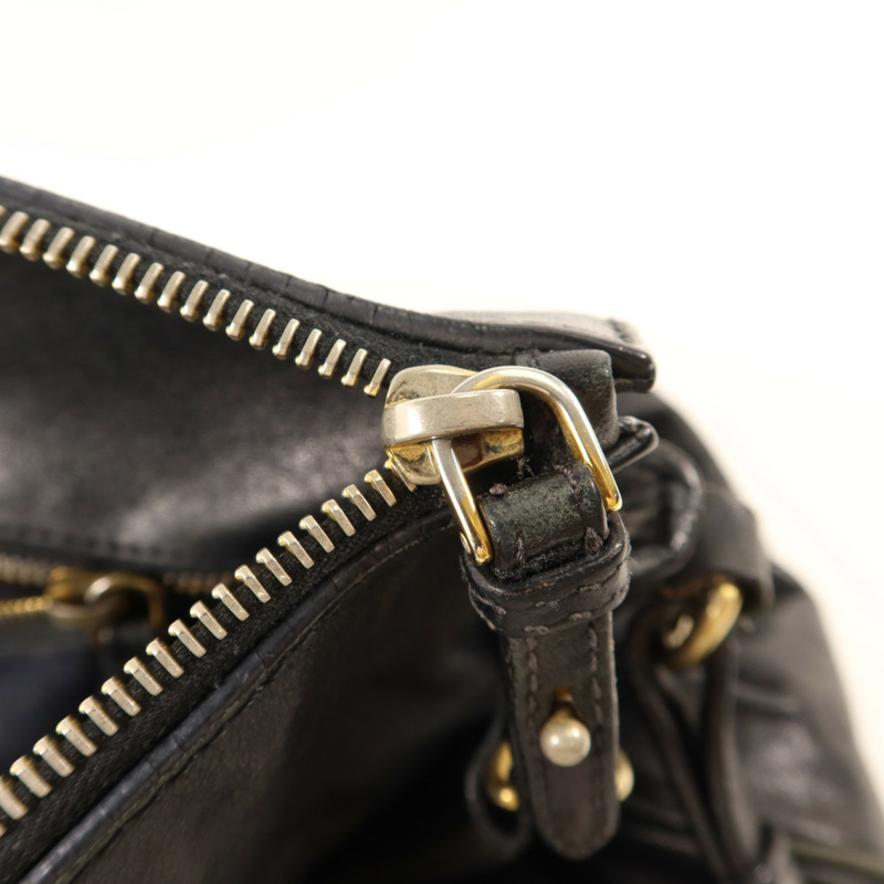 Miu Miu 牛皮皮革2 Way Shoulder Bag金扣手挽肩背兩用袋-9